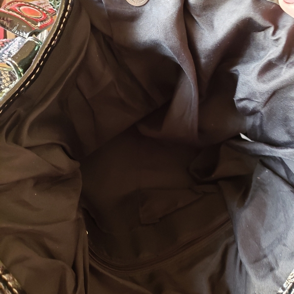 🤩Large olive and black animal print sequin bag 💚 - Picture 7 of 7